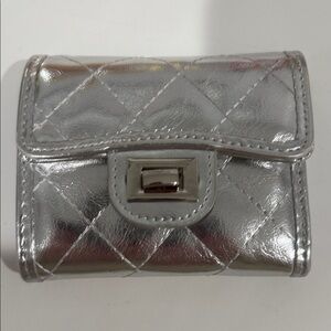 Quilted Silver Wallet